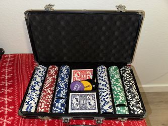 Professional Poker Chip Set with Aluminum Carrying Case – Complete Set!