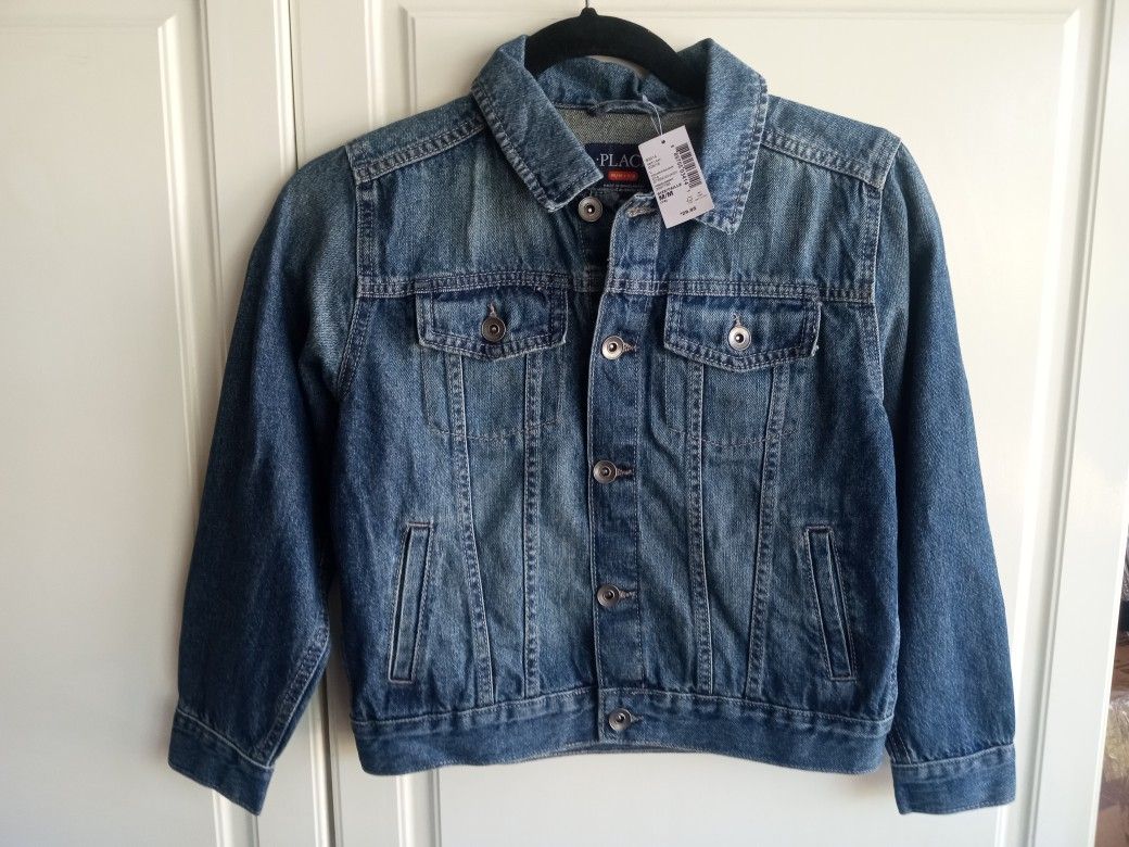 NEW A CHILDREN'S PLACE JEAN JACKET SIZE 7/8