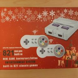 Mini Super Nintendo 821 Built In Games. Super Mini SN-02 Anniversary Edition