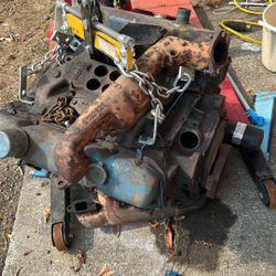 Engine Out Of A 1966 Dodge Charger Fairly Worn Out Needs A Rebuild