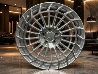 22x9 / 22x10.5 5x112 Mercedes S550 S560 S580 Silver Wheels