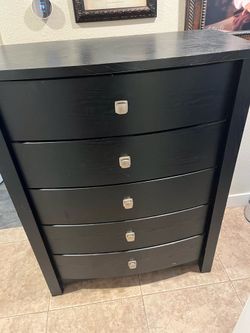black dresser
