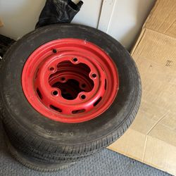 1966 VW wheels/tires/hubcaps