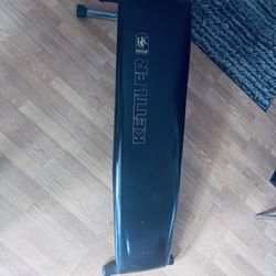 Kettler Exercise Bench Heavy Duty Slant Board Exercise Bench Adjustable Roller Pads Home Gym Equipment