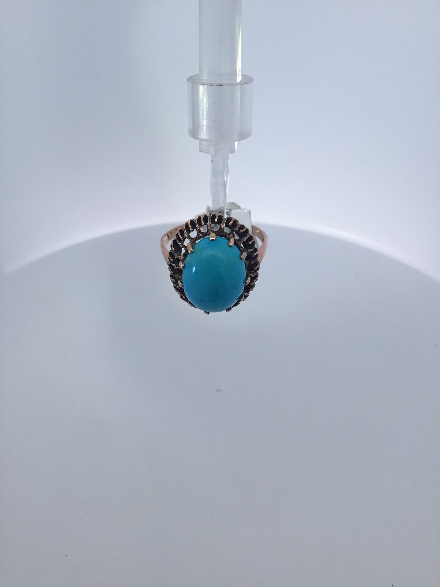 14K Yellow Gold Lady’s Turquoise Fashion Ring