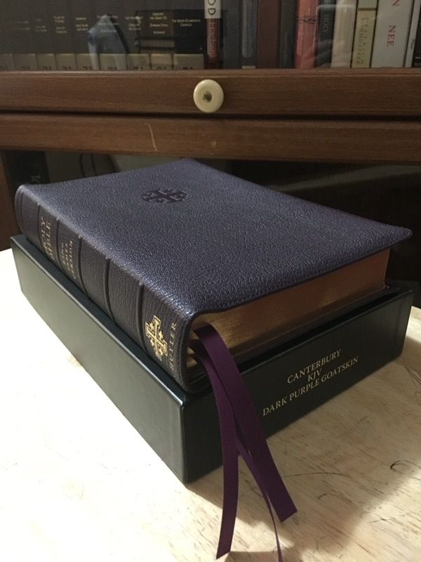 Schuyler Canterbury Purple Goatskin (KJV)