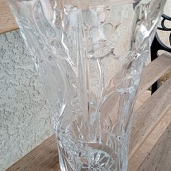VIntage Deep Cut Lead Crystal  Vase