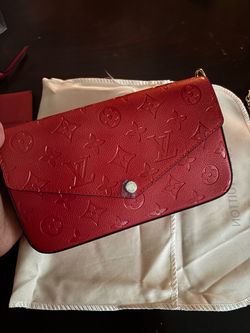 Red crossbody bag