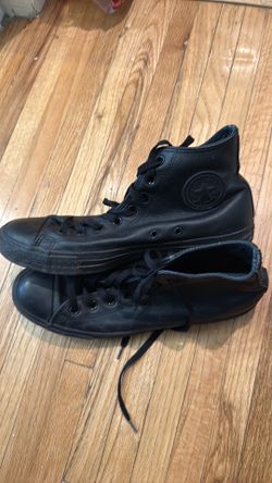 Leather black Converse size 10