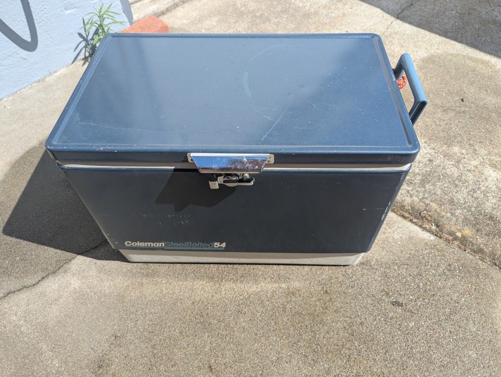 Vintage Coleman Steel Belted 54 Ice Cooler