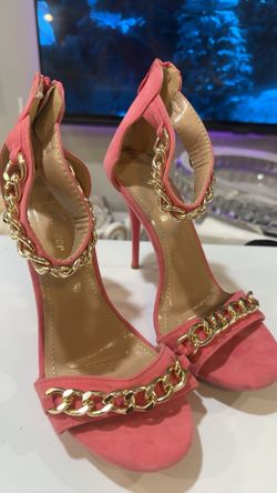 Peach Stiletto Heels Ladies Size 8 