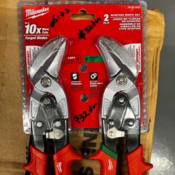 Milwaukee 2 Pcs Aviation Snips Set