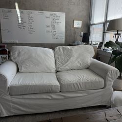 IKEA White Slip Cover Couch 