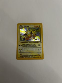 Pokémon Jolteon (4) - Jungle (JU) HOLO - Authentic Vintage WOTC pokemon charizard