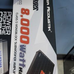 New 8K Mono Amplifier 