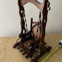 Vintage Wooden Doll Swing $35