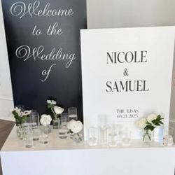 Elegant Wedding Entrance Sign