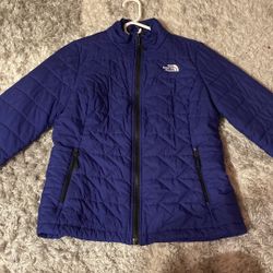 The North Face Royal Blue Quilted Women’s Outdoor Coat