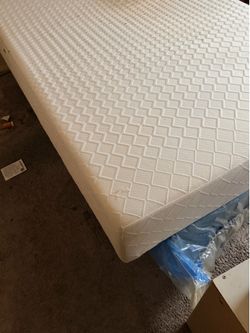 White Foam Mattress with Textured Cover