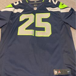 Richard Sherman 25 handstitched men’s  Xxl