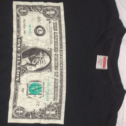 2017 Supreme Dollar T Shirt