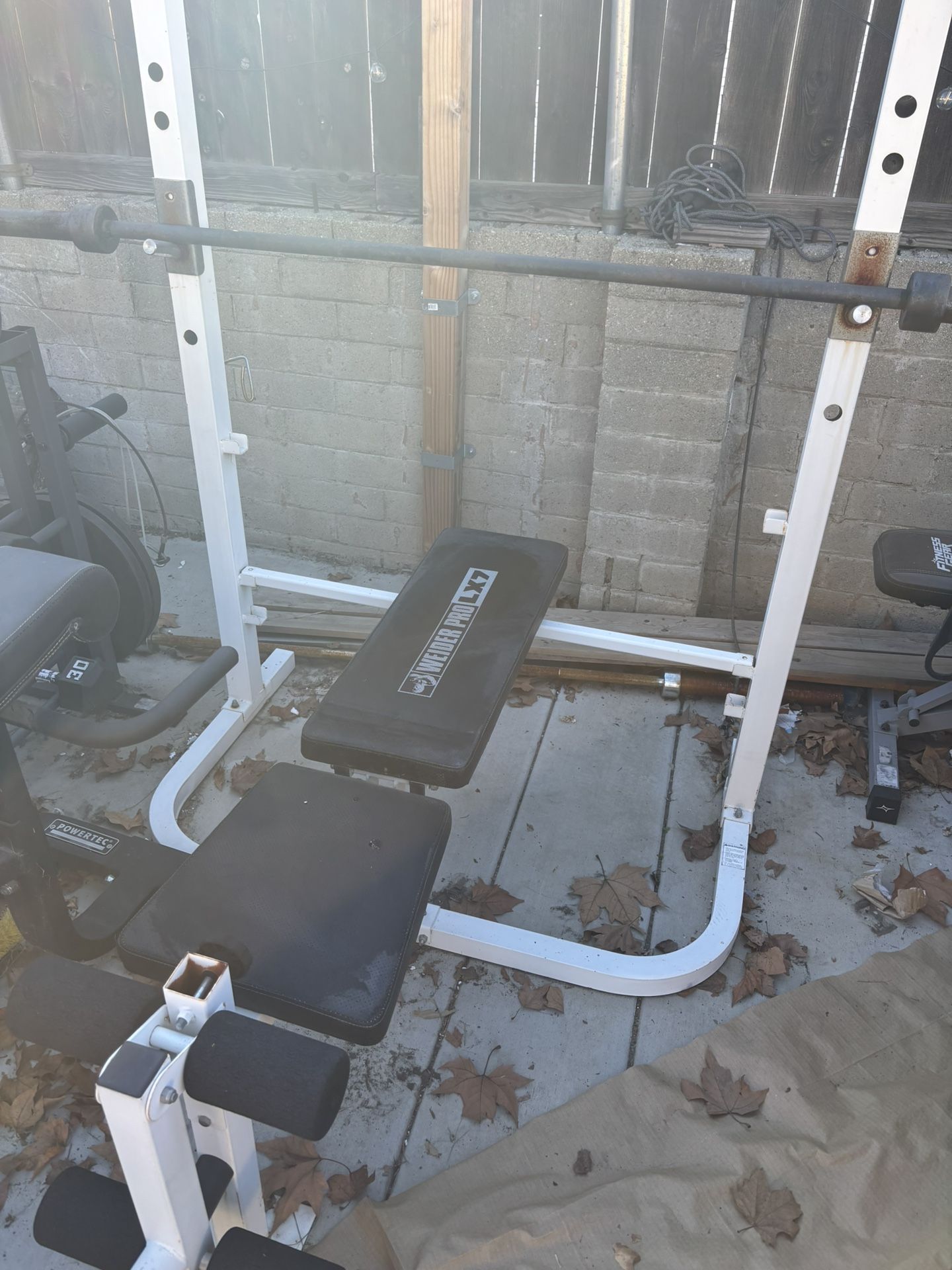 Bench Press +140lbs Of Weights