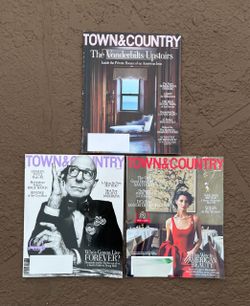 3 Brand new 2026 Town & Country fashion magazines