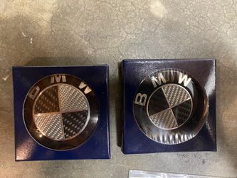 BMW OEM TRUNK & HOOD CARBON FIBER EMBLEMS