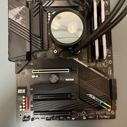 AMD Cpu, Liquid AIO, ram And MOBO Combo