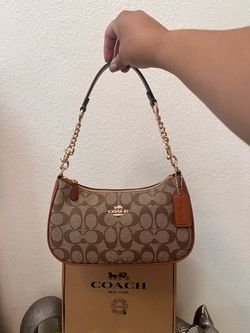 Brown coach bag for women