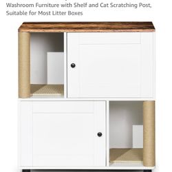 Litter Box Enclosure For 2 Boxes 