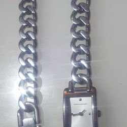 Rebecca Minkoff Moment Chain Wrap Bracelet Watch, 19 mm X 30 mm All stainless steel in great condition , willing to trade something of same value paid