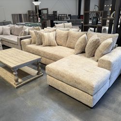Large Plush L Shape Sectional On Sale Now!!!