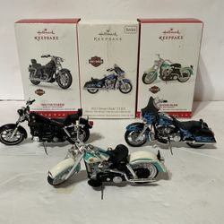 Hallmark Keepsake Ornament Of Metal Motorcycle 