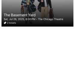 The Basement Yard 2 Tickets 