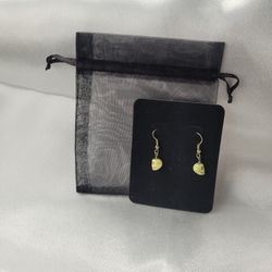 Lime Green Skull Earrings And Necklace