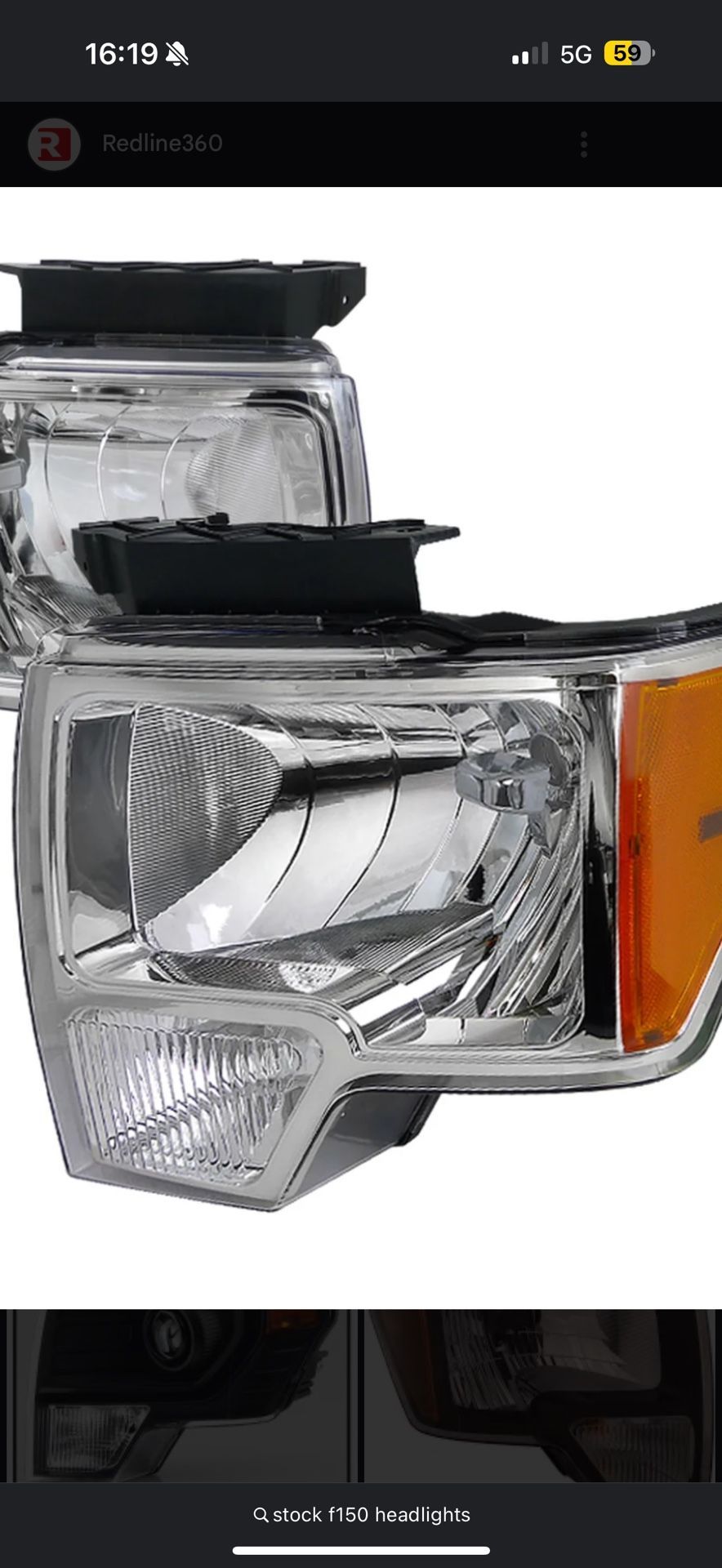 09-14 Ford F150 Headlights