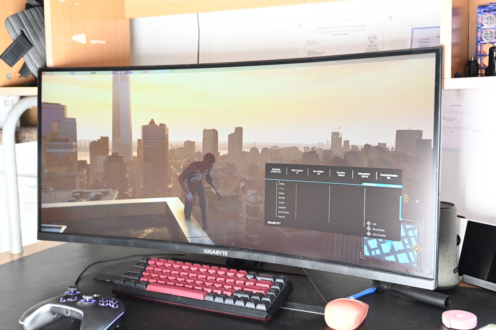 Gigabyte G34WQC Curved 34” Ultrawide 3440x1440 144hz Gaming Monitor