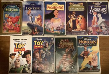 Lot Of 9 Favorite Disney VHS Tapes 