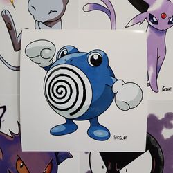 Poliwhirl Pokemon Art Print