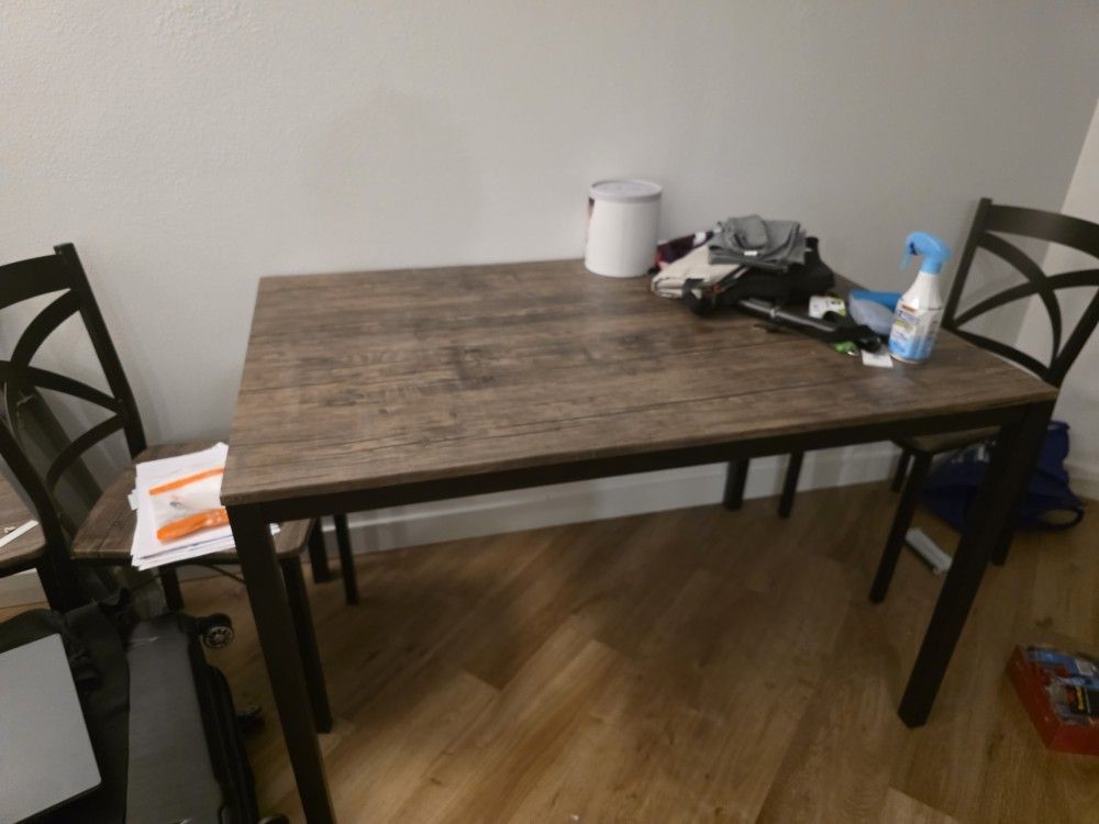 Texture dinning Table And Chairs, Light Weight