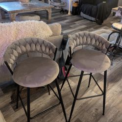 Bar, Island Stools, Chairs Set (2 Chairs)