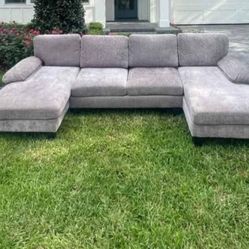 Sofá Secciónal Gris 