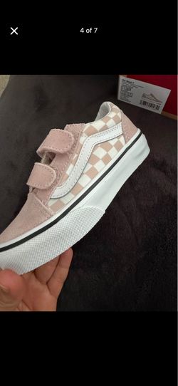 Little kids old skool V checkerboard shoe