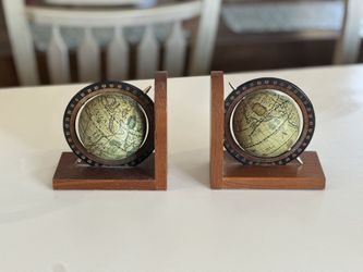 Vintage Globe Book Ends $13 Obo