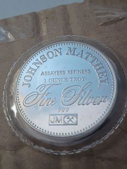 Johnson Matthey 1 oz silver round sealed