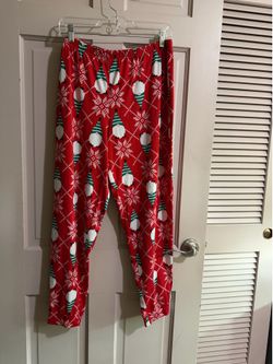 Secret Treasures Womens Christmas Holiday Printed Gnome Lounge Pants Size Large