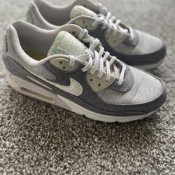 Nike Air Max Grey, Highlighter Yellow, & White Men’s Size 8.5