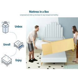 Twin XL 10” Memory Foam Mattress – Medium Firm Cooling Mattress in a Box