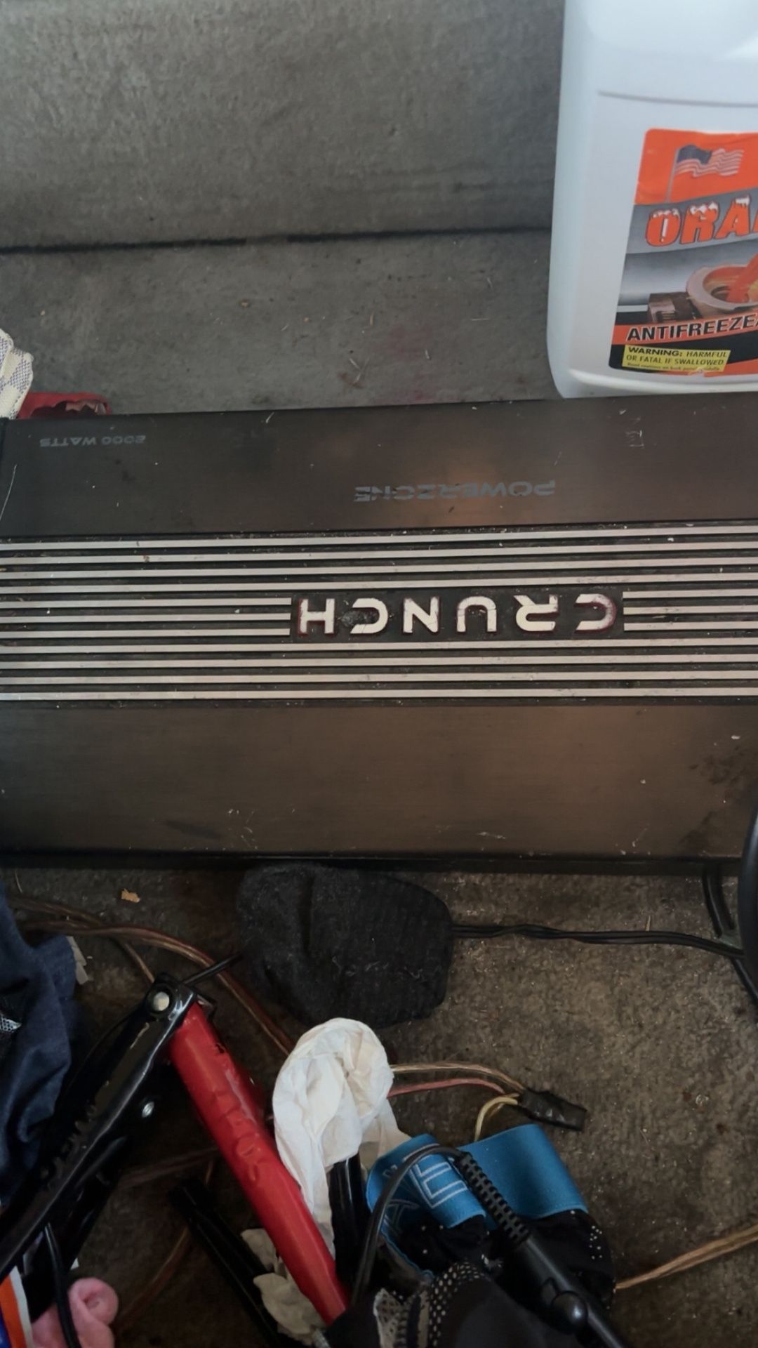 Crunch Amp And Two 12s Mtx Audio Speakers